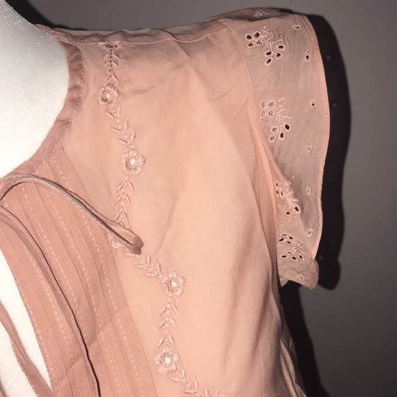 Lucky brand flutter ruffle eyelet top new medium - Picture 10 of 16